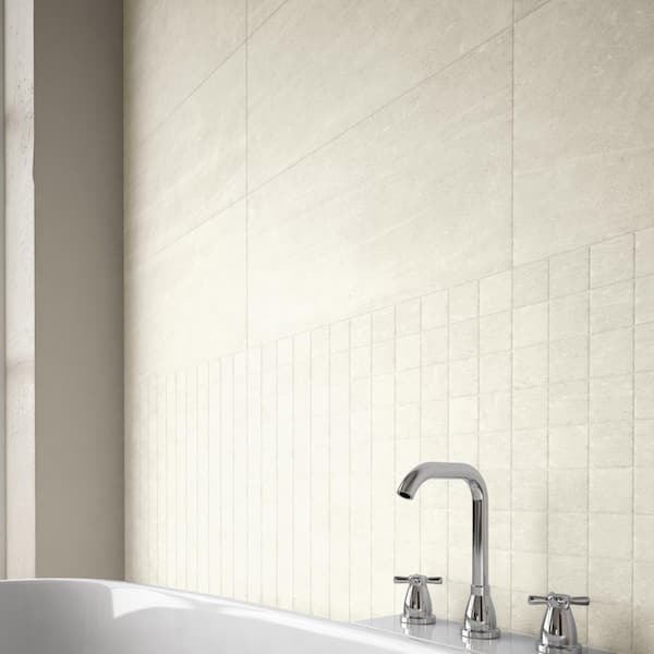 EMSER TILE Uptown Sugar Hill Matte 23.62 in. x 47.24 in. Porcelain