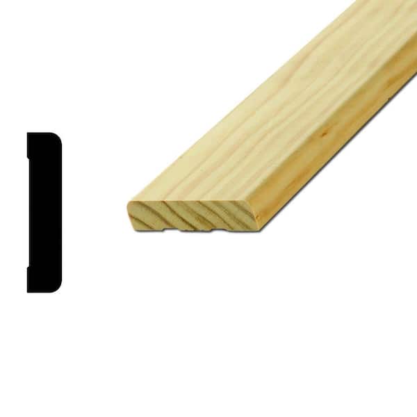 American Wood Moulding WM 472 9/16 in. x 2-1/2 in. x 96 in. Pine Casing Moulding