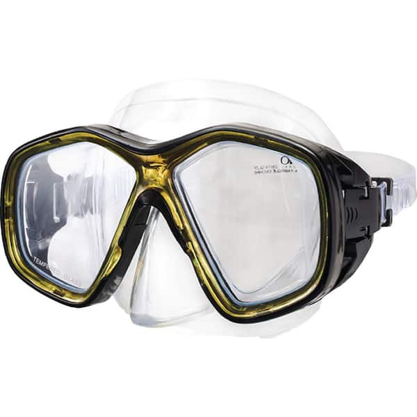 Aqua LEISURE Yellow Makena Dive Mask