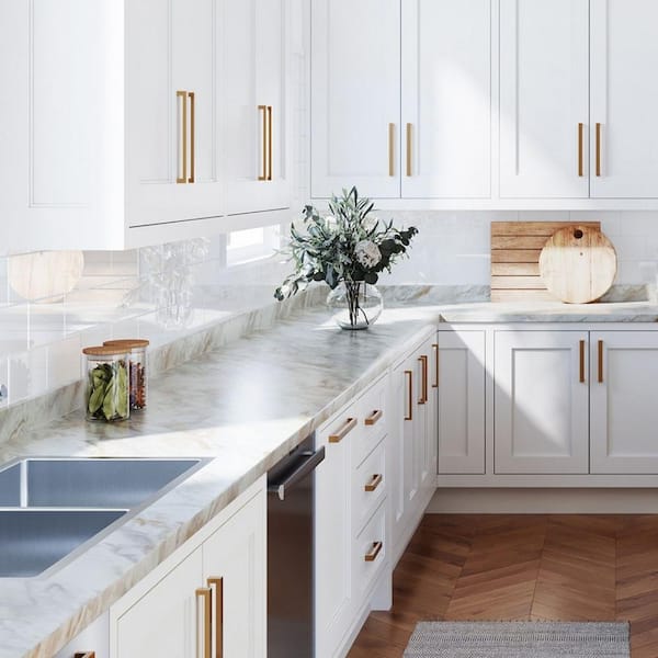 Hampton Bay 10 ft. Straight Laminate Countertop in Textured White Ice  Granite with Eased Edge and Integrated Backsplash 011349011009476 - The  Home Depot