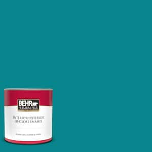 BEHR PREMIUM PLUS 1 qt. #M250-7 Blonde Wood Hi-Gloss Enamel  Interior/Exterior Paint 830004 - The Home Depot