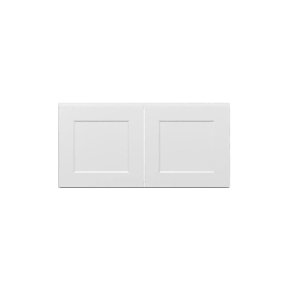 Norfolk Shaker 36 in. W x 18 in. H x 12 in. D in Painted White Plywood Asse