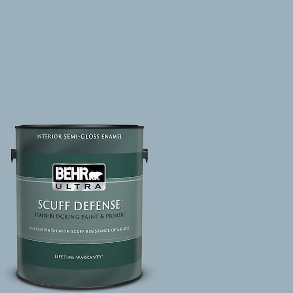 BEHR ULTRA 1 gal. Home Decorators Collection #HDC-CT-24 Rainy Sidewalk Extra Durable Semi-Gloss Enamel Interior Paint & Primer