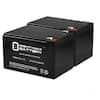 Power-Sonic 2 Pack - 12V 12Ah F2 UPS Battery Replaces Gruber Power  GPS12-12, GPS