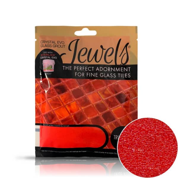 The Tile Doctor Crystal Glass Grout Jewels True Ruby 75 grams (1-Pack)