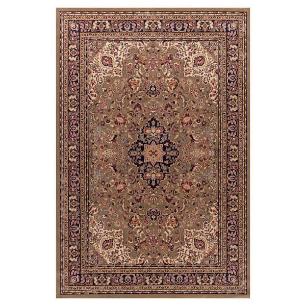 Concord Global Trading Jewel Heriz Green 5 ft. x 8 ft. Area Rug