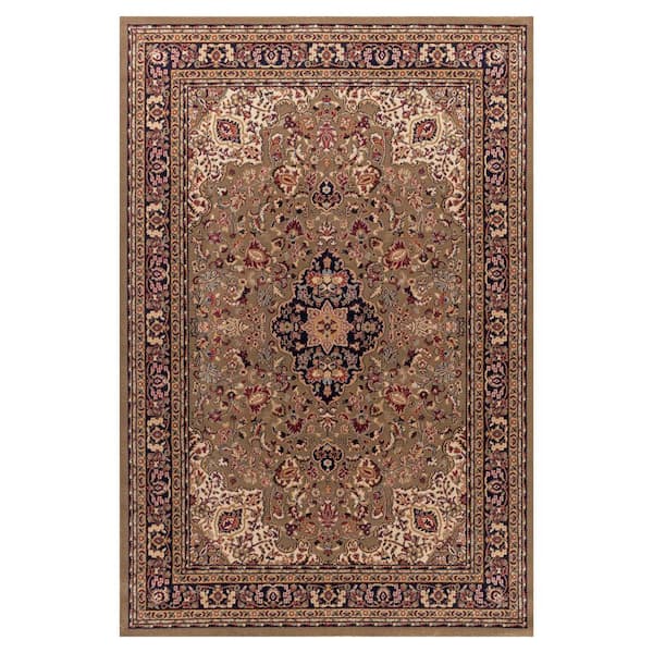 Concord Global Trading Jewel Heriz Green 7 ft. x 9 ft. Area Rug