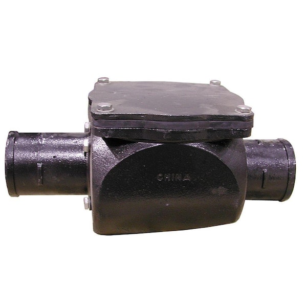 4 in. No Hub Cast Iron Backwater Valve