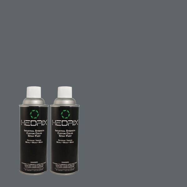 Hedrix 11 oz. Match of PPU14-19 English Channel Semi-Gloss Custom Spray Paint (8-Pack)