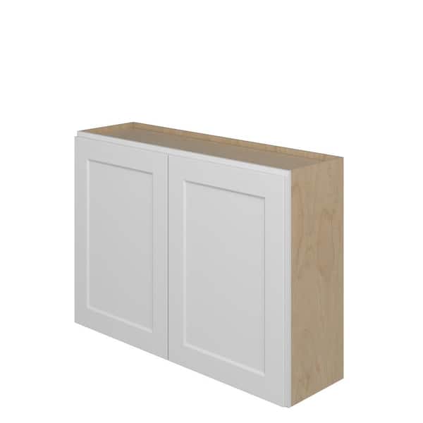 Norfolk Assembled 42 in. W x 30 in. H x 12 in. D Plywood Wall Cabinet in Painted White
