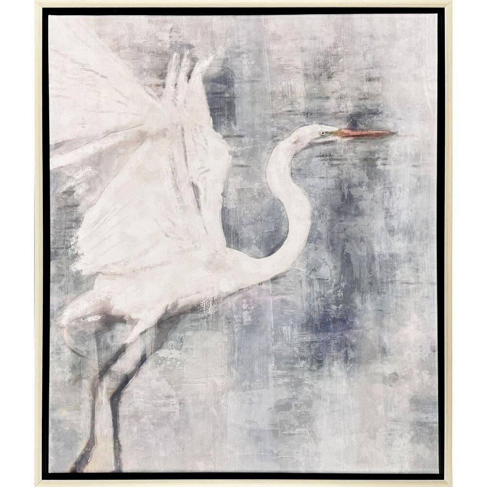 Glacier Heron by Blue 1 Piece Framed Giclee Coastal Art Print 36 in. x 30 in. price history on PriceWatchPro
