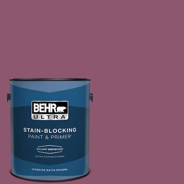 BEHR ULTRA 1 gal. #PPU1-17 Majestic Orchid Extra Durable Satin Enamel Interior Paint & Primer