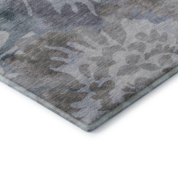 Mayfield Premium Machine Washable Abstract AMF2028 Blue 2 ft. x 3 ft. Accent Rug