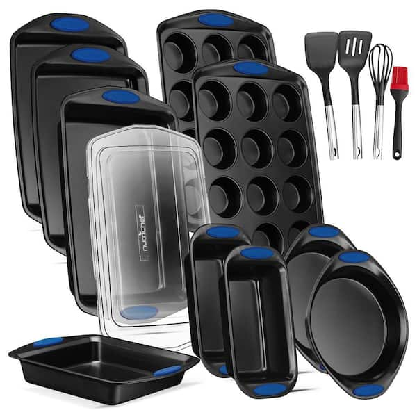 NutriChef 8 Piece Carbon Steel Non-stick Kitchen Oven Bakeware Set NCSBSG78  - The Home Depot