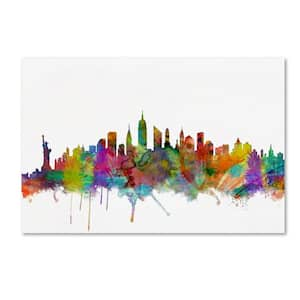 16 in. x 24 in. New York City Skyline by Michael Tompsett