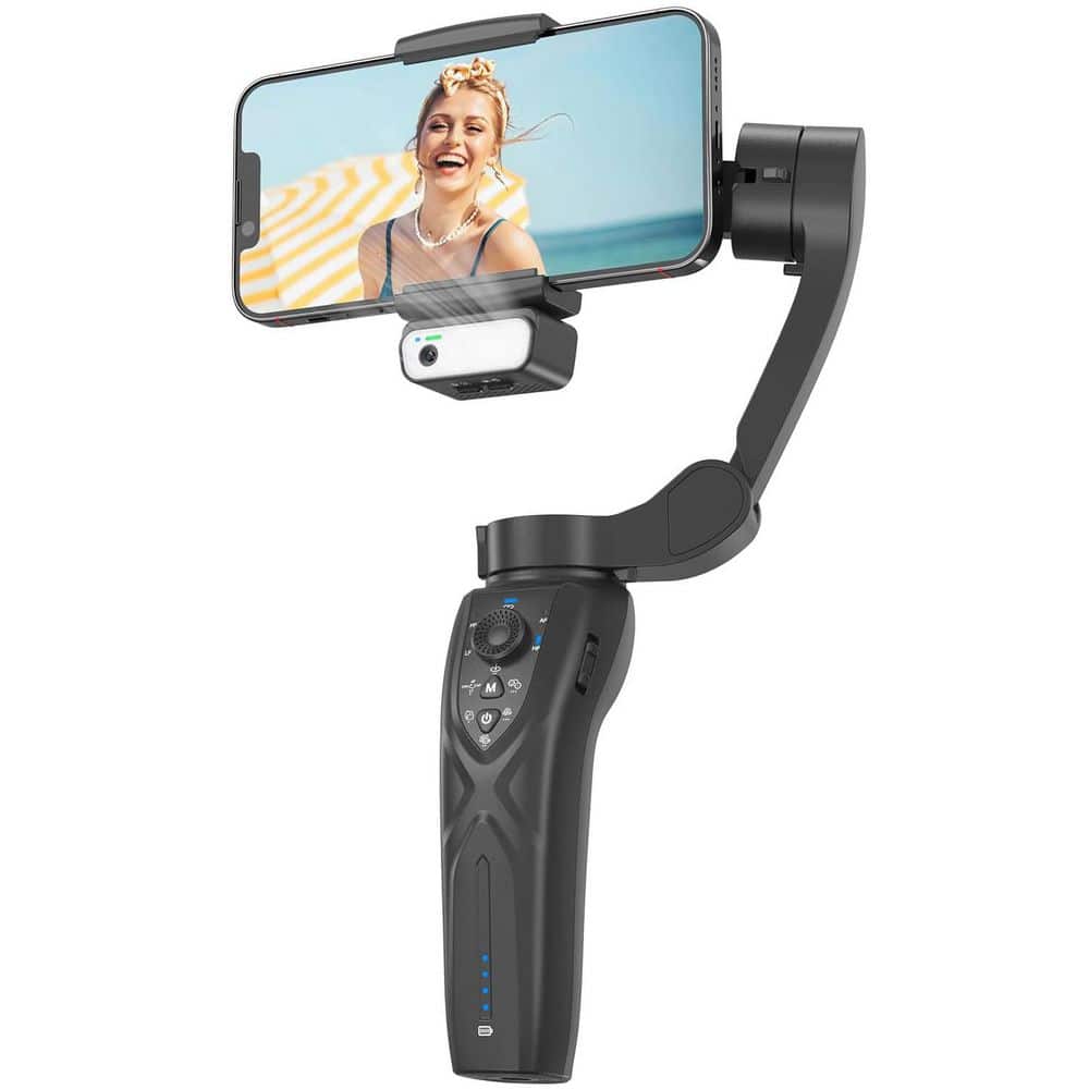 OBJLGEV 3-Axis Portable Foldable Smartphone Gimbal Stabilizer with