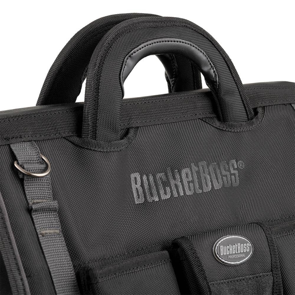 Bucket Boss Black Polyester 18-Inch Double-Wall Tool Bag