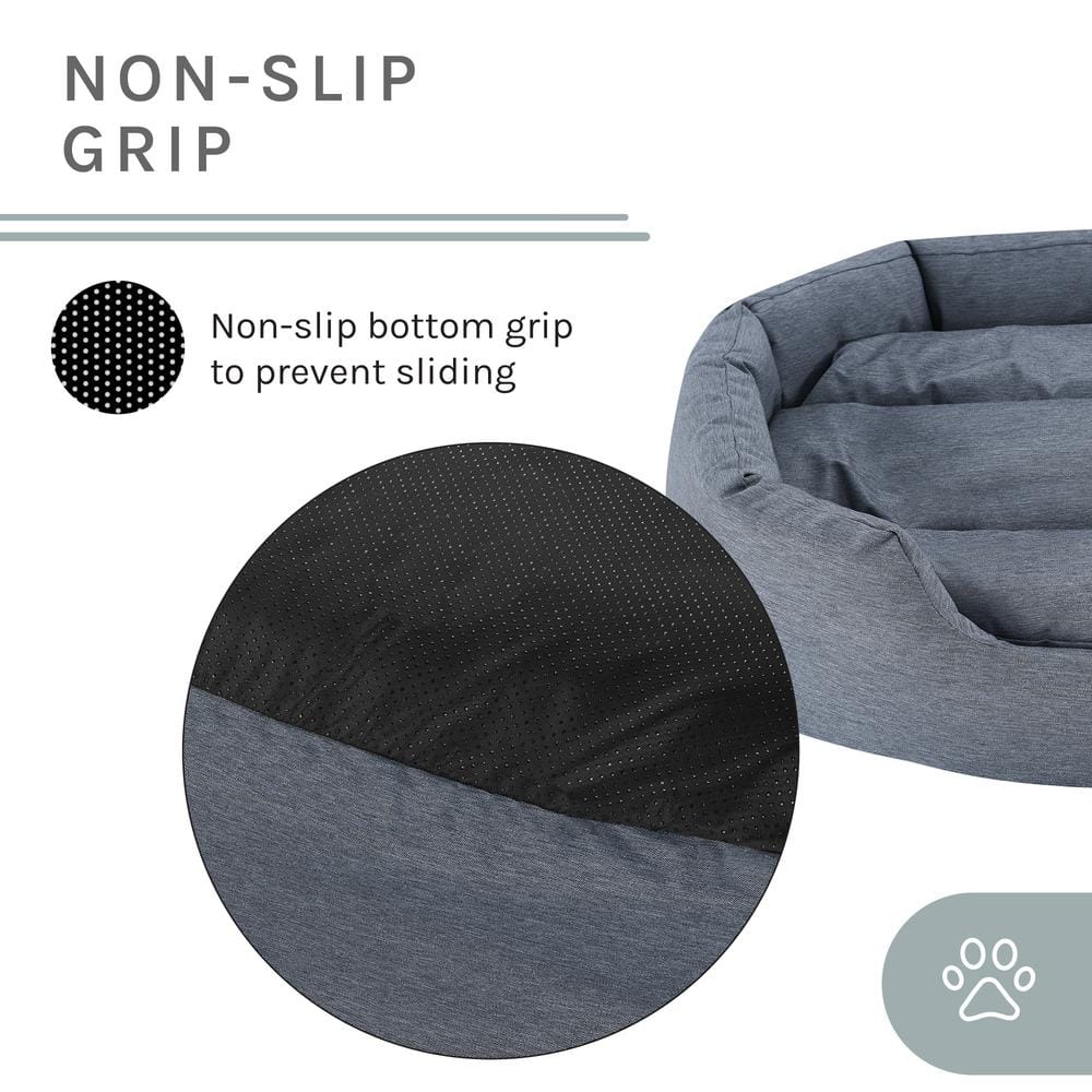 Missy Small Navy Blue Round Outdoor Pet Bed