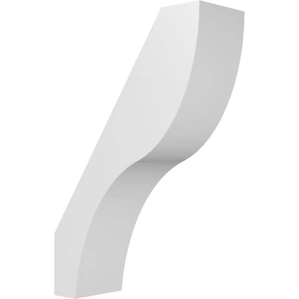 Ekena Millwork Geneva 3 in. W x 12 in. H x 8 in. D Polyurethane Knee Brace