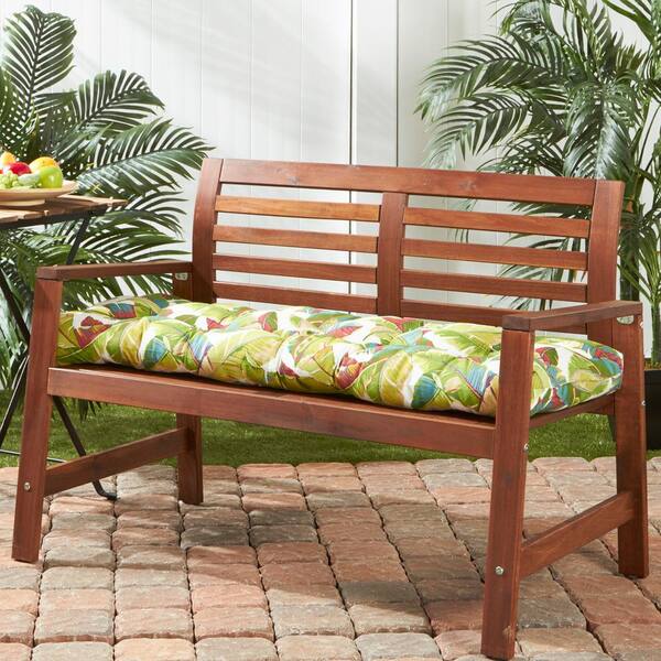 palm leaf bench cushion