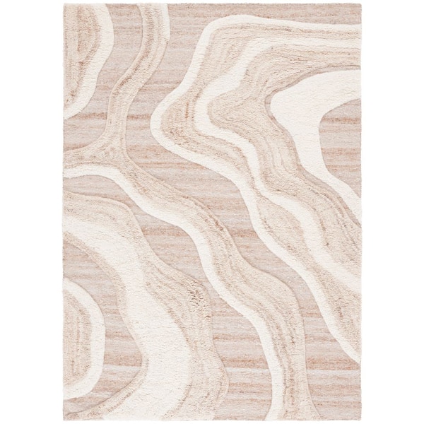 Vermont 5 ft. x 8 ft. Ivory Abstract Area Rug