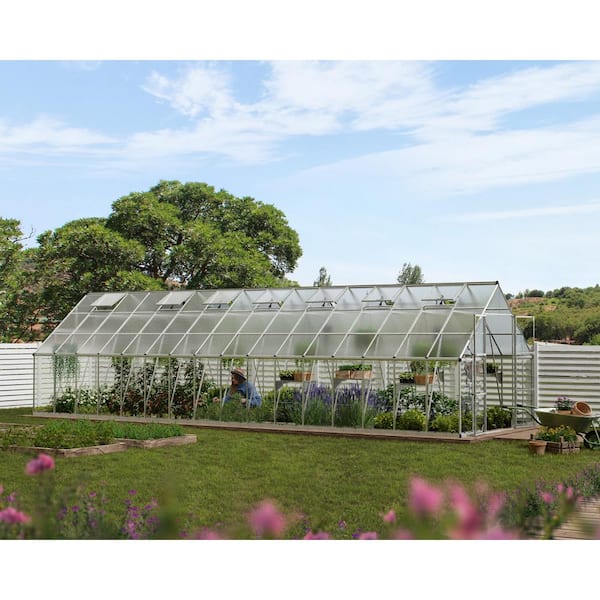 Balance 10 ft. x 32 ft. Hybrid Silver/Clear Polycarbonate DIY Greenhouse Kit