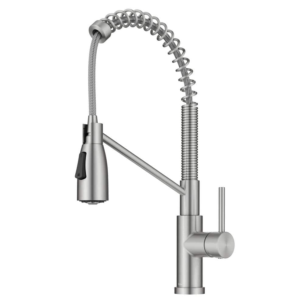 【21日までこの価格！】FAUCETWO PLUS【最短28日発送】 KRAUS Oletto Commercial Style Single Handle Pull Down Kitchen