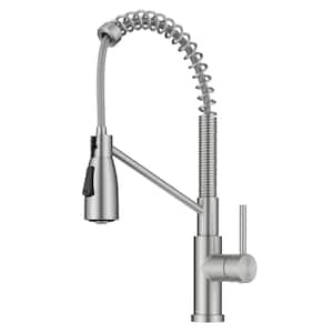 Coda Commercial Style 2-Function Single Handle Pull Down Sprayer Kitchen Faucet in Spot-Free Stainless Steel