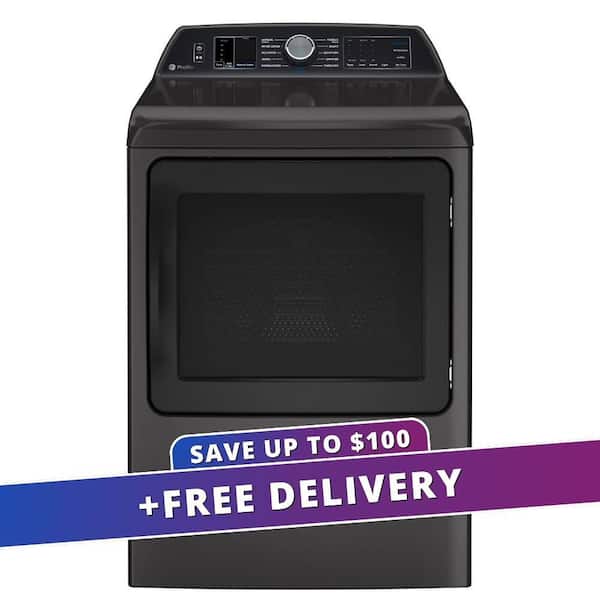 Profile 7.4 cu. ft. Smart Electric Dryer in Diamond Gray with Steam, Sanitize Cycle and Sensor Dry, ENERGY STAR