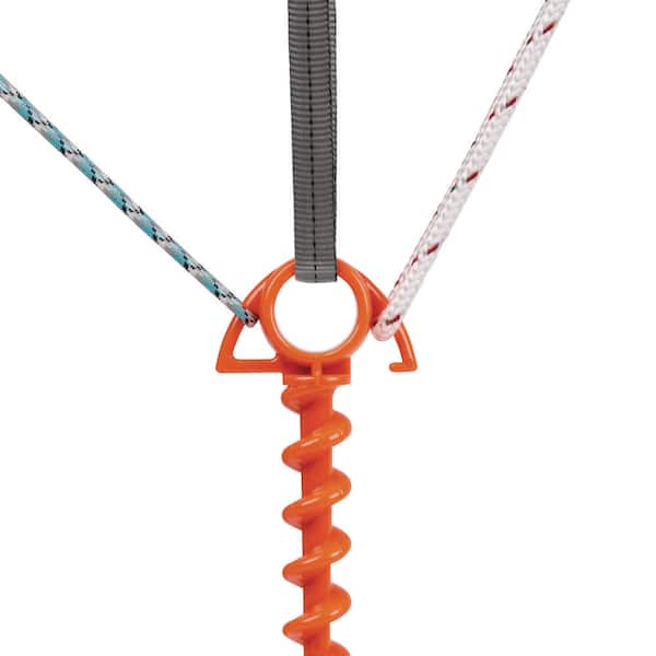 Nite Ize Orange Screw Ultimate Ground Anchor-Small-4 Pack-Bright