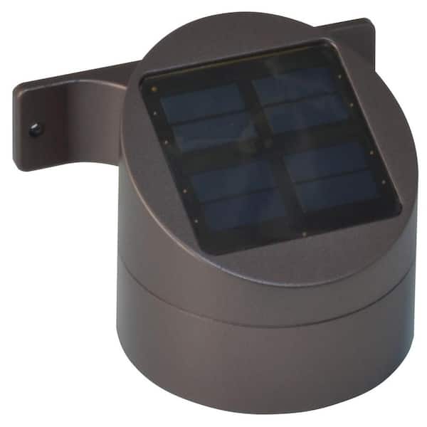Moonrays Solar Bronze Integrated LED Sconce Deck Light