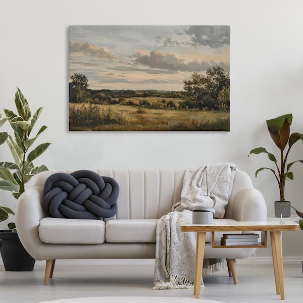 Evening Light Countryside by LSR Creative Studio Unframed Nature Graphic Art Print 30 in. x 45 in.