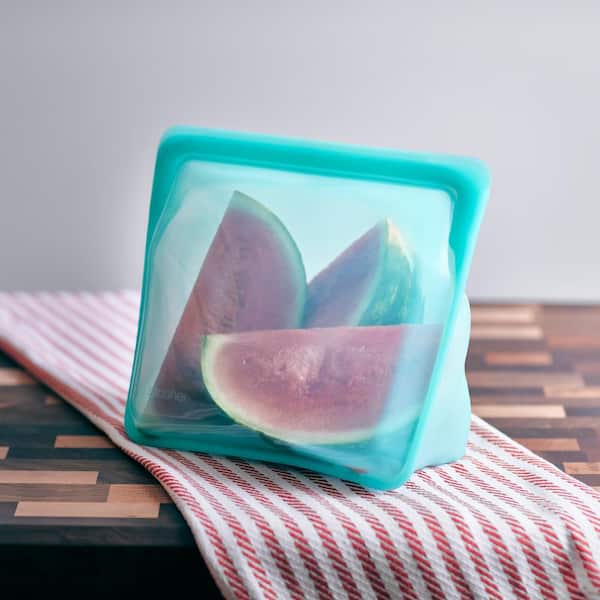Stasher 104 Stand-Up Mega Silicon Food Storage Bag in Aqua