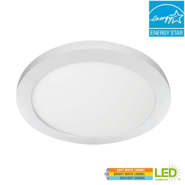 Commercial Electric 15 in. 22.5 Watt White Integrated LED 1650