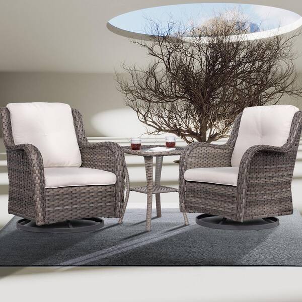 pleasant bay 3pc cushioned glider seating set