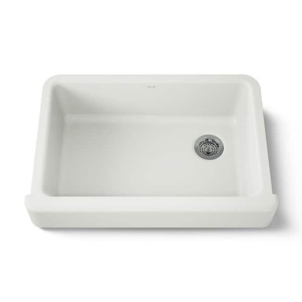 Whitehaven Farmhouse/Apron-Front Cast-Iron 33 in. Single Basin Kitchen Sink in Dune