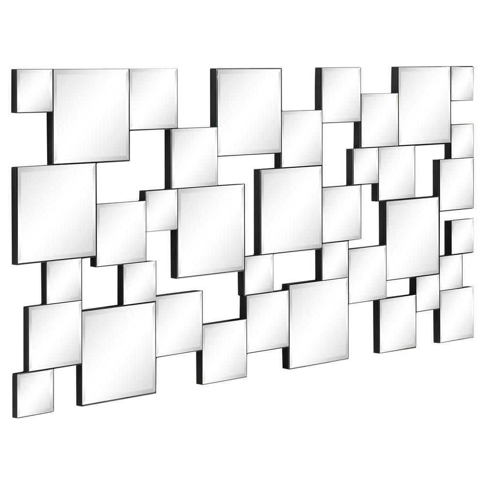 Elegant Frameless Rectangular Full Length Wall Mirror, 24" x 48"