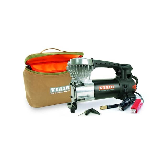 87P Portable Compressor Kit, Tire Pump/Inflator, 60 PSI, Truck/SUV/Car, Alligator Clamps, For Up to 31" Tires