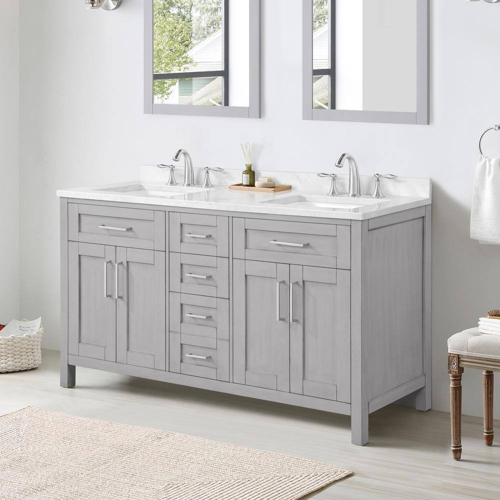OVE Decors Tahoe VI 60 in. W x 21 in. D x 34.8 in. H Bath Vanity in