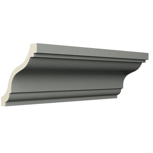 Ekena Millwork June 4.75 in. D x 6.25 in. W x 94.5 in. L Polyurethane Crown Moulding