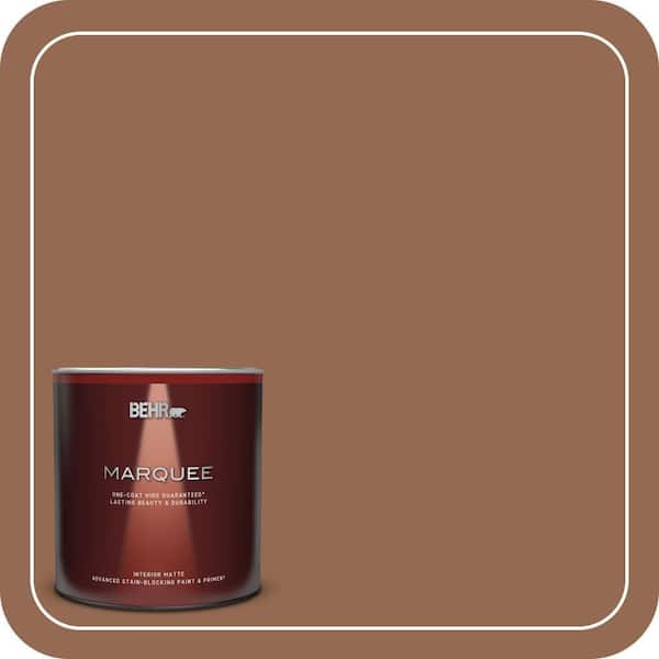 BEHR MARQUEE 1 qt. #240F-6 Sable Brown Matte Interior Paint & Primer
