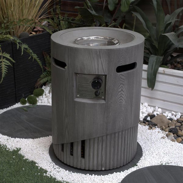 20 in. Magnesium Oxide Outdoor Gas Fire Pit Table, 32000 BTU Fire