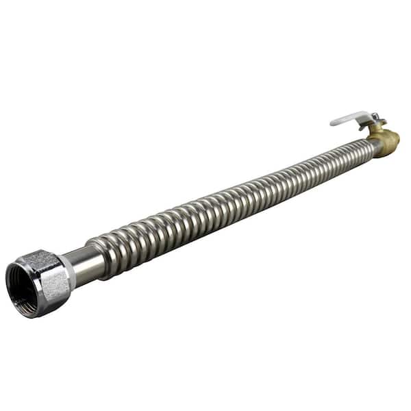 3/4 in. Stainless Steel PEX Barb x 3/4 in. Female Pipe Thread x 18 in. Water Heater Connector
