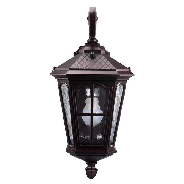 KODA Bentham 19.4 in. 1-Light Brown LED Outdoor Wall Light