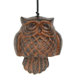 Signature Collection, Woodstock Habitats, 11 in. Brown Owl Wind Bell