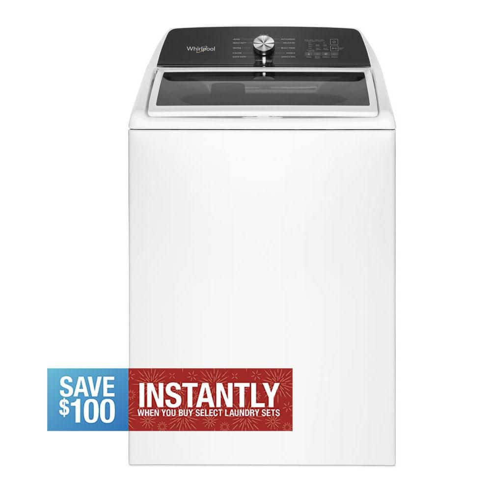 4.6 cu. ft. Top Load Washer in White with Built-In Water Faucet