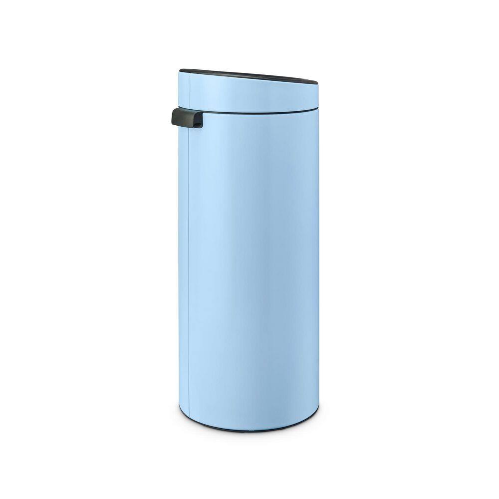 Dreamy Blue Stainless Steel Round Touch Bar Trash Can