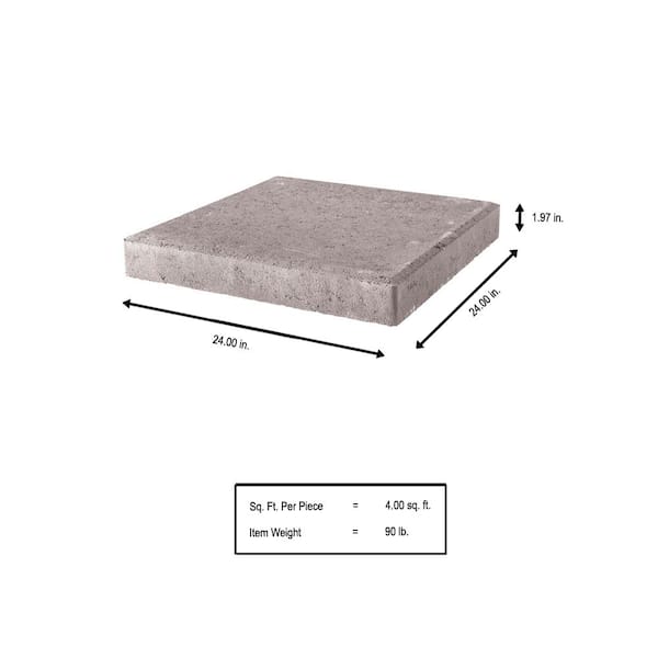 Emsco 24 in. x 24 in. High-Density Plastic Resin Extra-Large Paver Pad  2192-1 - The Home Depot