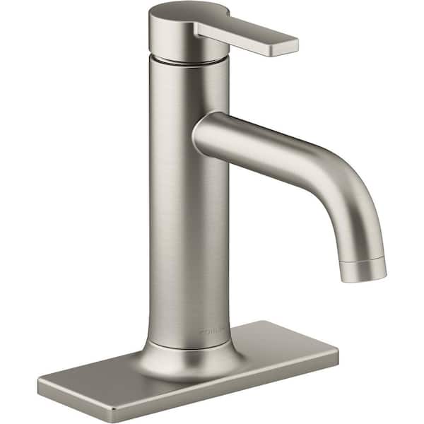 KOHLER Venza Single-Handle Single-Hole Bathroom Faucet in Vibrant Brushed Nickel