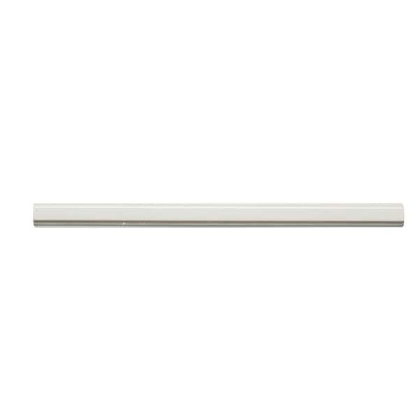Jeffrey Court Weather Grey .75 in. x 12 in. Glossy Ceramic Wall Pencil Tile (1 Linear Foot)